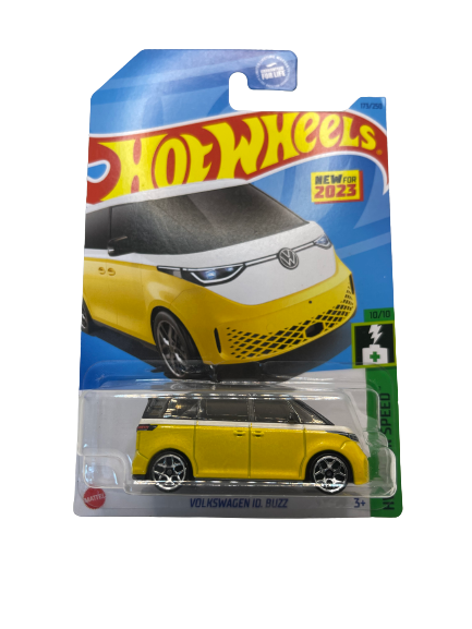 HW* M CASE * VOLKSWAGEN ID. BUZZ YELLOW HW GREEN SPEED