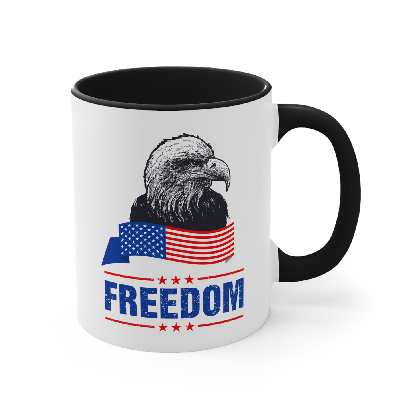Freedom Eagle Accent Coffee Mug, 11oz