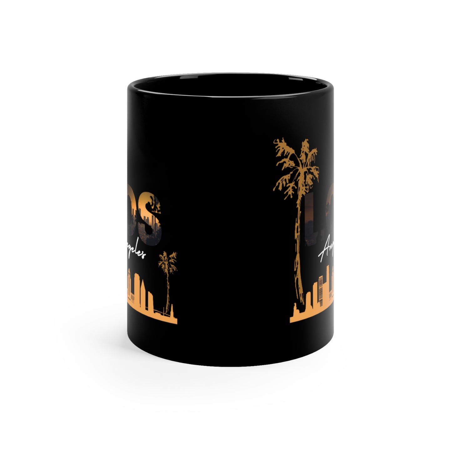 Los Angeles 11oz Black Mug