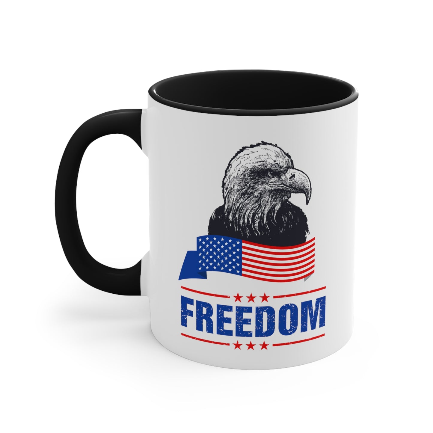 Freedom Eagle Accent Coffee Mug, 11oz