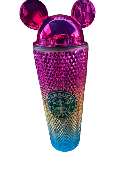 MICKEY EARS STUDDED TUMBLER  24OZ CUP