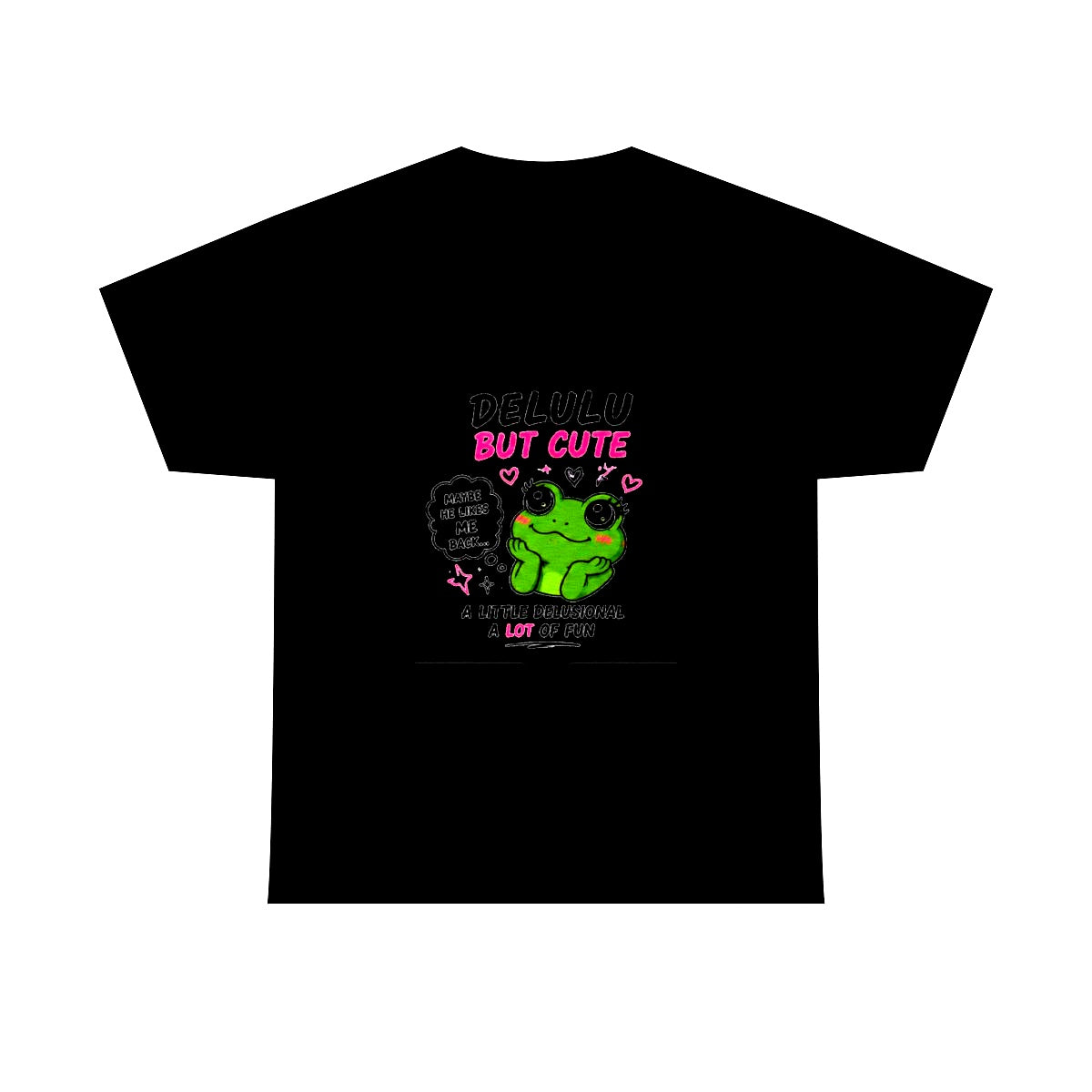 Delulu But Cute - Frog Tee