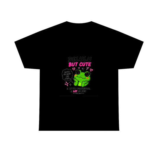 Delulu But Cute - Frog Tee