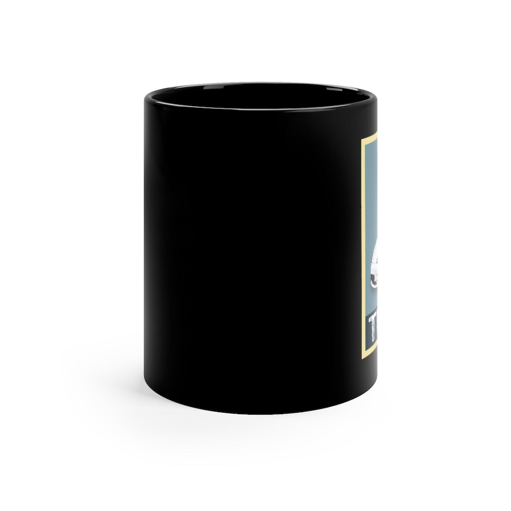 E-Car Black Coffee Mug, 11oz