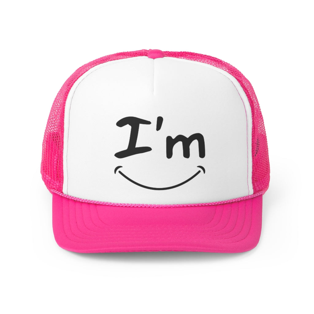 I'M Happy Trucker Caps