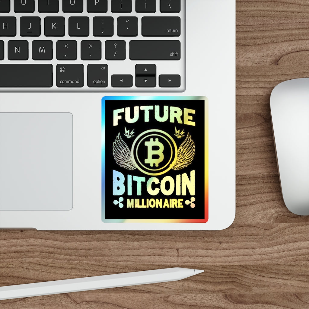 Future Bitcoin Holographic  Stickers