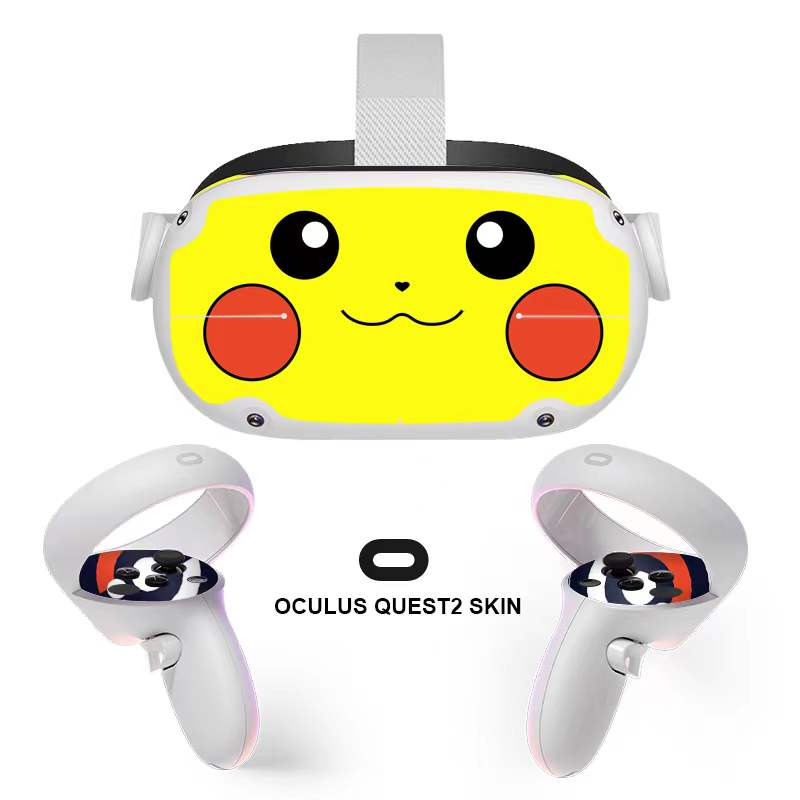 Kawaii VR Headset Oculus Quest2 Skin Sticker, Quest 2 Full Wrap, Decal for Quest 2, Cute Oculus Quest 2 Accessories