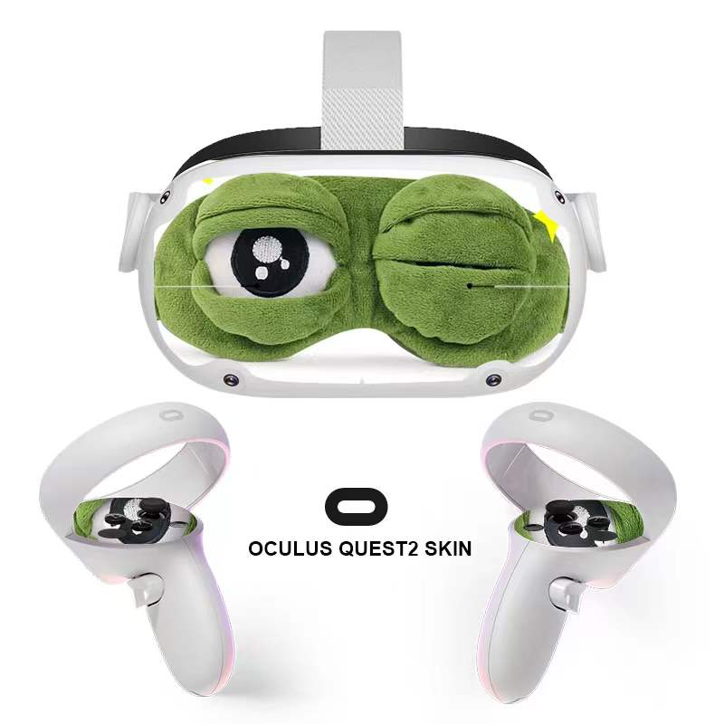 Kawaii VR Headset Oculus Quest2 Skin Sticker, Quest 2 Full Wrap, Decal for Quest 2, Cute Oculus Quest 2 Accessories
