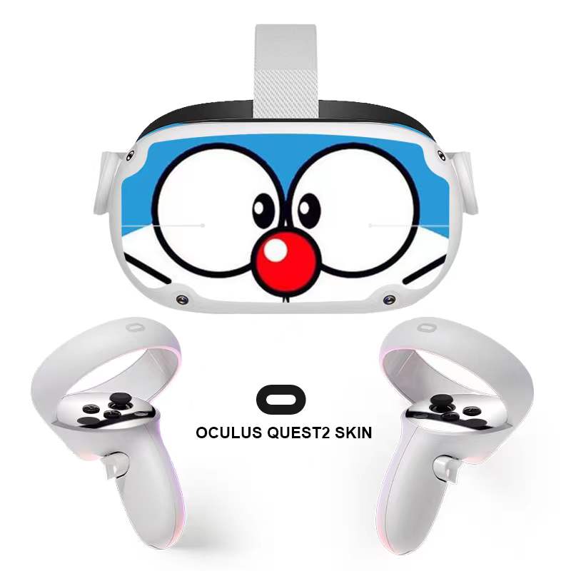 Kawaii VR Headset Oculus Quest2 Skin Sticker, Quest 2 Full Wrap, Decal for Quest 2, Cute Oculus Quest 2 Accessories