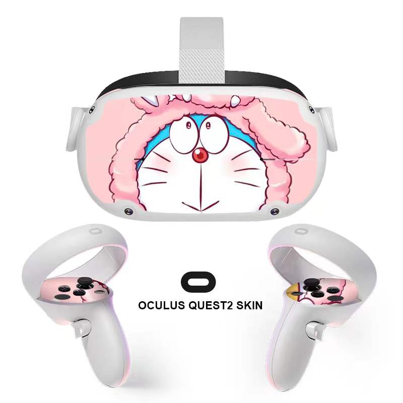 Kawaii VR Headset Oculus Quest2 Skin Sticker, Quest 2 Full Wrap, Decal for Quest 2, Cute Oculus Quest 2 Accessories