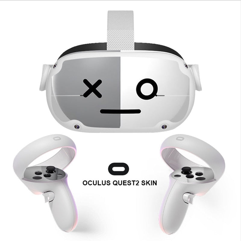 Kawaii VR Headset Oculus Quest2 Skin Sticker, Quest 2 Full Wrap, Decal for Quest 2, Cute Oculus Quest 2 Accessories