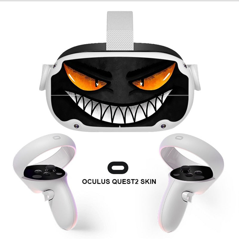 Kawaii VR Headset Oculus Quest2 Skin Sticker, Quest 2 Full Wrap, Decal for Quest 2, Cute Oculus Quest 2 Accessories