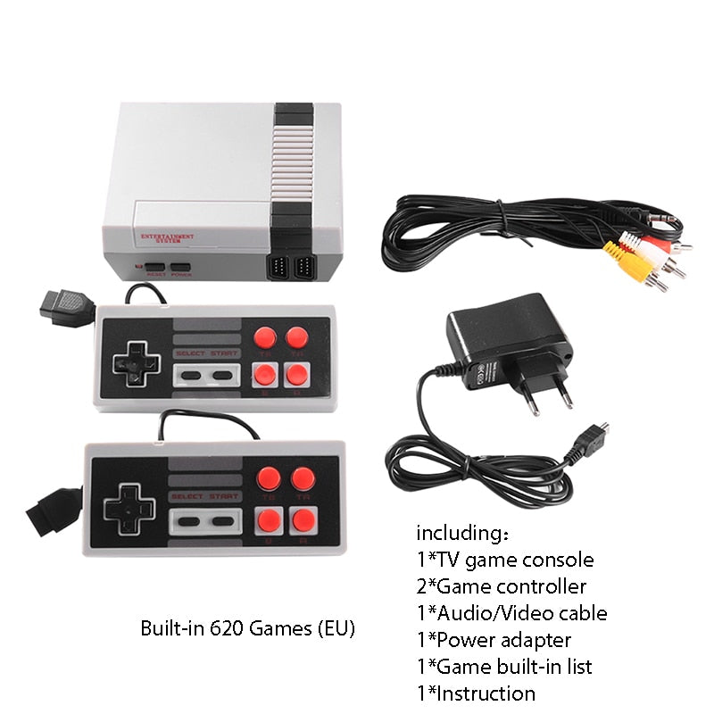 620 Games Mini TV Game Console 8 Bit Retro Classic Handheld Gaming Player AV Output Video Game Console Toy
