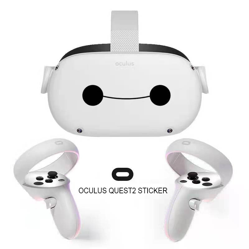 Kawaii VR Headset Oculus Quest2 Skin Sticker, Quest 2 Full Wrap, Decal for Quest 2, Cute Oculus Quest 2 Accessories