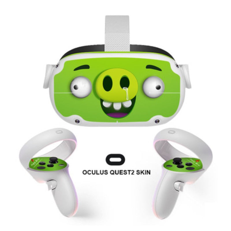 Kawaii VR Headset Oculus Quest2 Skin Sticker, Quest 2 Full Wrap, Decal for Quest 2, Cute Oculus Quest 2 Accessories