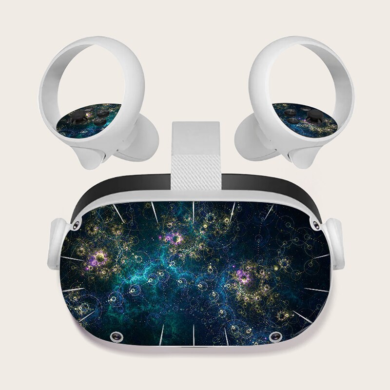 Skin Sticker for Oculus Quest 2 VR Headset Controller PVC Decals Cute Cartoon Wrap Cover for Oculus Quest 2 Accessories