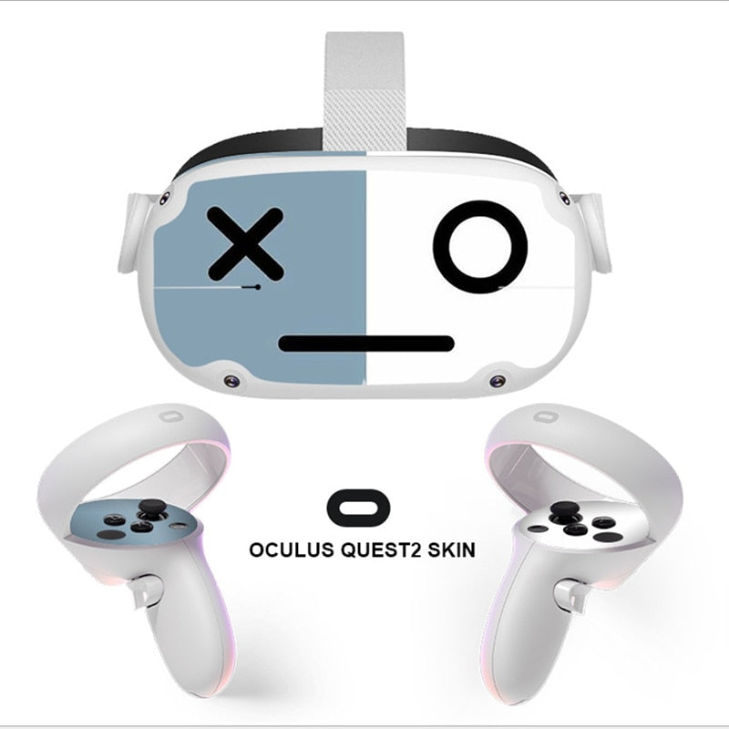 Kawaii VR Headset Oculus Quest2 Skin Sticker, Quest 2 Full Wrap, Decal for Quest 2, Cute Oculus Quest 2 Accessories