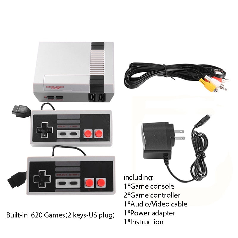 620 Games Mini TV Game Console 8 Bit Retro Classic Handheld Gaming Player AV Output Video Game Console Toy