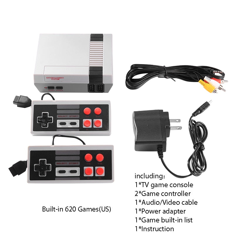 620 Games Mini TV Game Console 8 Bit Retro Classic Handheld Gaming Player AV Output Video Game Console Toy