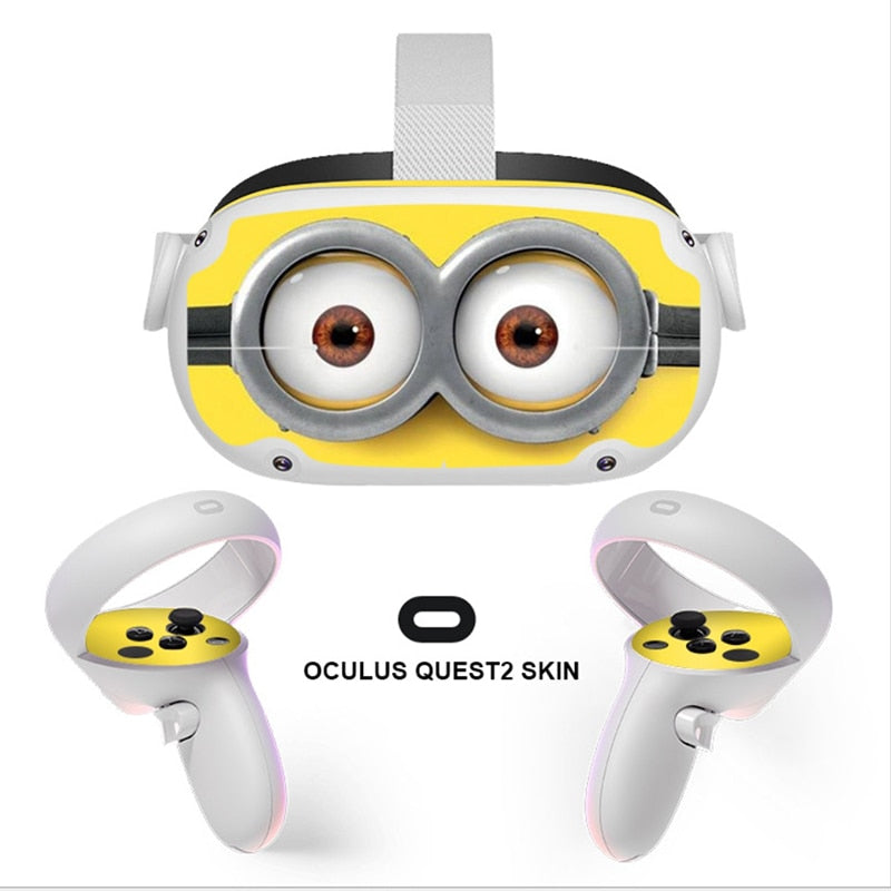 Kawaii VR Headset Oculus Quest2 Skin Sticker, Quest 2 Full Wrap, Decal for Quest 2, Cute Oculus Quest 2 Accessories