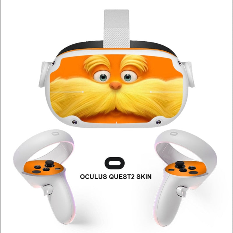 Kawaii VR Headset Oculus Quest2 Skin Sticker, Quest 2 Full Wrap, Decal for Quest 2, Cute Oculus Quest 2 Accessories