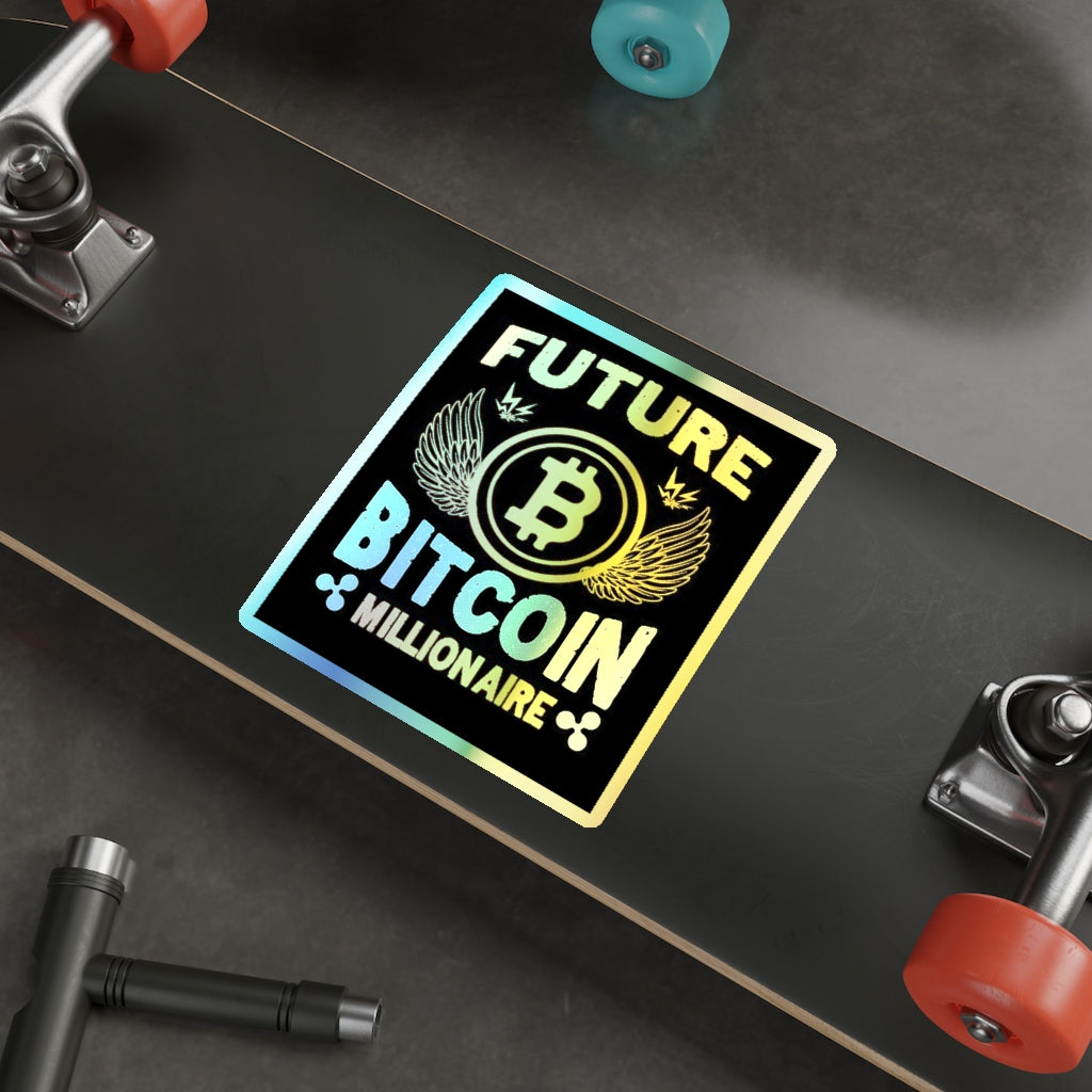 Future Bitcoin Holographic  Stickers