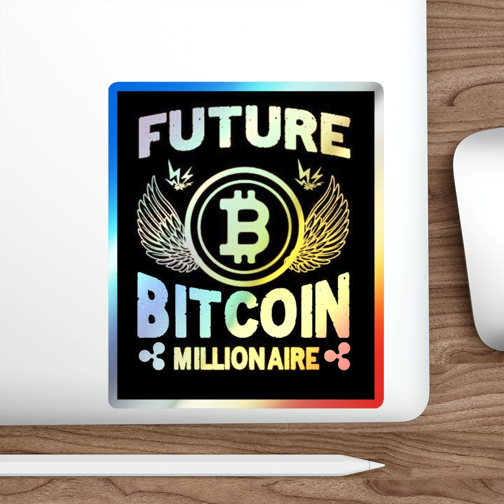 Future Bitcoin Holographic  Stickers