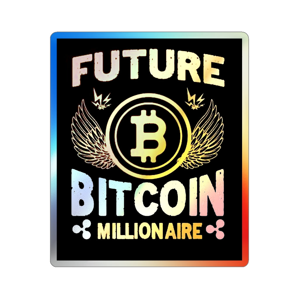 Future Bitcoin Holographic  Stickers